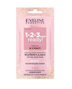 Eveline Cosmetics Eveline 1-2-3 Ready! Cocktail Glow SOS maska za obraz 8 ml