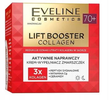 Eveline Cosmetics Eveline Lift Booster Collagen 70+ dnevna/nočna krema proti gubam 50 ml
