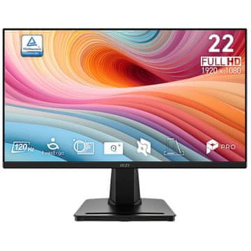 MSI Zaslon PRO MP225 E12VL / 21,5" (54,6 cm) / 1920 X 1080 / 120 Hz / 1 ms