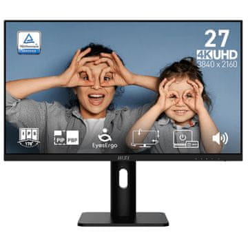 MSI Zaslon PRO MP273UP E6 / 27" (68,5 cm) / 3840 X 2160 / 60Hz / 4 ms / Pivot