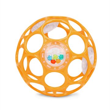 Oball Igrača RATTLE 10 cm oranžna 0m+