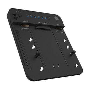 IcyBox Priklopna postaja 6,4 cm & SATA & M.2 NVMe - USB 3.2