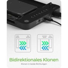 IcyBox Priklopna postaja 6,4 cm & SATA & M.2 NVMe - USB 3.2