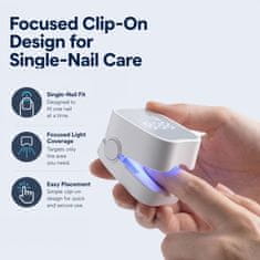 Netscroll Naprava za nego nohtov z modro svetlobo 460 nm, nega nohtov pri glivičnih spremembah, obarvanih nohtih, zadebeljenih nohtih, RepairNail.