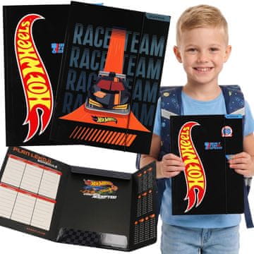 STARPAK Hot Wheels Šolska mapa z elastiko A4 za fante, za dokumente, risbe, učna gradiva