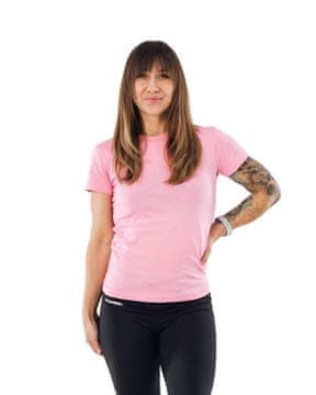WITHMEANS Ženska Cotton Jersey Majica s kratkimi rokavi
