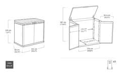 KETER DARWIN 1150 L vrtna omarica (261885)