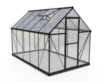 Palram RASTLINJAK POLIKARBONAT - HYBRID (Tip 6x10) - Dim. 185 x 306 cm - ANTRACIT