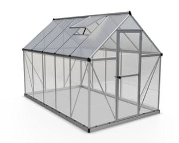 Palram RASTLINJAK POLIKARBONAT - HYBRID (Tip 6x10) - Dim. 185 x 306 cm - ALUMINIJ