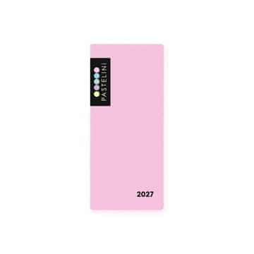 Tedenski PVC dnevnik Pastelini roza 2026