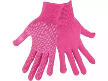 Extol Lady Vrtne rokavice (99719) poliester s PVC tarčami na dlani, velikost 7"