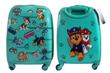 Nickelodeon Otroški potovalni kovček na kolesih Paw Patrol – Turkizna (Velika)