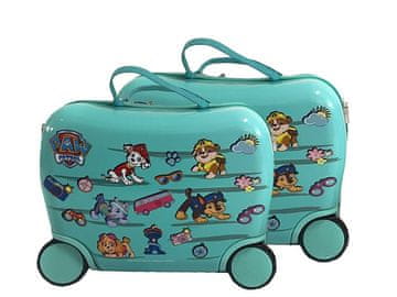 Nickelodeon NickelodeonOtroški voziček in odrivalnik Paw Patrol – Turkizna (Mala)