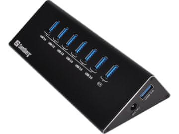 slomart Sandberg USB 3.0 razdelilnik s 6+1 vhodi 333-25