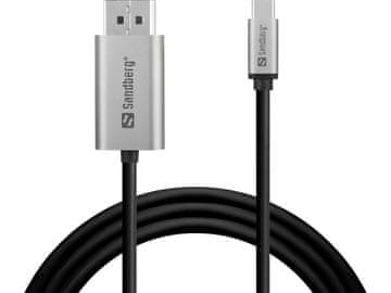 slomart Sandberg USB-C na DisplayPort kabel 2M, 508-25