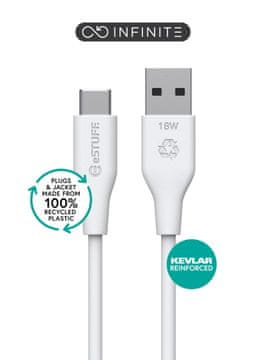 slomart eSTUFF INFINITE (GRS) USB-C v USB-A 823026