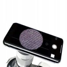 Dexxer LED izobraževalni mikroskop 1200x za mobilni telefon + pribor