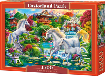 Castorland Vrtna sestavljanka z enorogi 1500 kosov