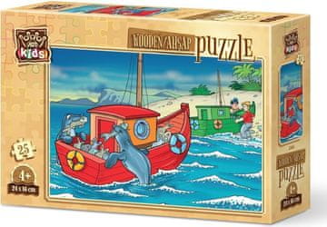 Art puzzle Lesena sestavljanka Srečni tjulnji 25 kosov