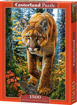 Castorland Puzzle Ameriška puma v gozdu 1500 kosov