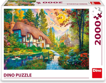 DINO Puzzle Hiša ob reki 2000 kosov