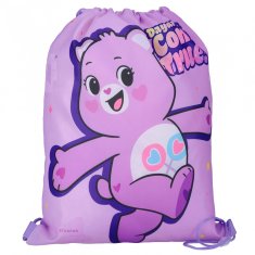 sarcia.eu Care Bears Vijolična, dekliška torba za čevlje za športno vzgojo, šolska torba z ramenskim pasom za deklice, torba-nahrbtnik 32x39 cm