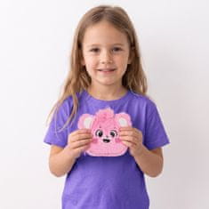 sarcia.eu Care Bears Roza denarnica za deklico, denarnica za denar, plišasta denarnica z zadrgo 10x10x3 cm