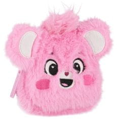 sarcia.eu Care Bears Roza denarnica za deklico, denarnica za denar, plišasta denarnica z zadrgo 10x10x3 cm