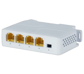 XtendLan PoE/LAN extender, 1x PoE-in 90W 802.3bt, 3x PoE-out 60W 802.3af/at, Gigabit