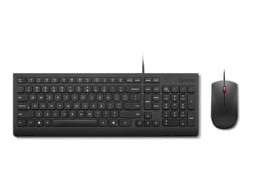Lenovo Essential žični komplet tipkovnice in miške SL, črna, 3-letna garancija