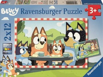 Ravensburger Sestavljanka Bluey na pikniku 2x12 kosov