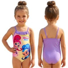 Nickelodeon SHIMMER & SHINE Dekliška enodelna kopalka, za bazen, plažo za deklice 104