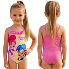 Nickelodeon SHIMMER & SHINE Dekliška enodelna kopalka, za bazen, plažo za deklice, roza 104