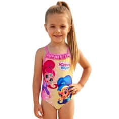 Nickelodeon SHIMMER & SHINE Dekliška enodelna kopalka, za bazen, plažo za deklice, roza 104