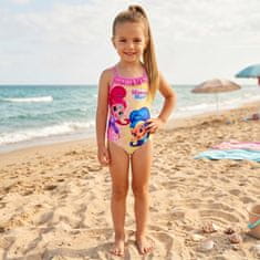 Nickelodeon SHIMMER & SHINE Dekliška enodelna kopalka, za bazen, plažo za deklice, roza 104