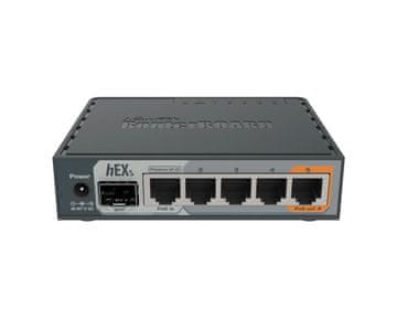 Mikrotik RB760iGS hEX S 5x Gigabit žični usmerjevalnik s SFP režo in RouterOS