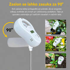 Roland Digitalni tester zemlje 6 v 1 – pH, vlaga, plodnost, svetloba, temperatura in zračna vlaga