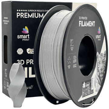 Smart Print PETG Siva Filament 1.75 mm - Smart Print Vlažnost-Odporni PETG (1kg Kolut)