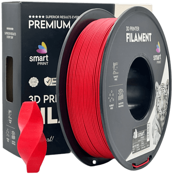 Smart Print 5x PLA Mat Rdeča Filament 1.75 mm - Smart Print Biološko Razgradljiv PLA (1kg Kolut)