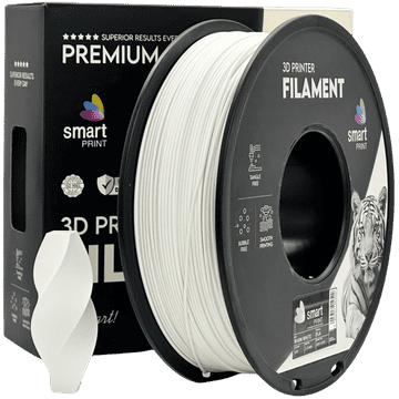 Smart Print 5x PLA Topla Bela Filament 1.75 mm - Smart Print Biološko Razgradljiv PLA (1kg Kolut)