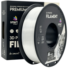 Smart Print 5x Silk PLA bela Filament 1.75mm - Smart Print Sijajni Filament za 3D Tisk (1kg Kolut)
