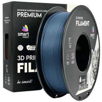 Smart Print 5x PLA Carbon Fiber Modra 1,75 mm Filament 1 kg | Smart Print | Ojačana trdnost s karbonskimi vlakni