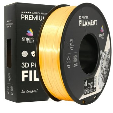 Smart Print 5x Silk PLA Medenina Filament 1.75mm - Smart Print Sijajni Filament za 3D Tisk (1kg Kolut)
