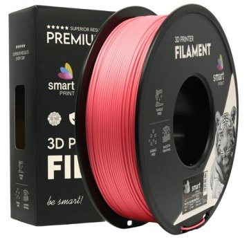 Smart Print 5x PLA pastelno malinova filament 1.75 mm - Smart Print Biološko razgradljiv PLA (1kg kolut)