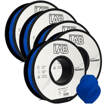 Professional Lab 5x PLA Modra Filament 1.75 mm - Professional Lab Biološko Razgradljiv PLA (1kg Kolut)