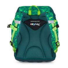 Oxybag OXY SHERPY - šolski komplet Playworld, 4 kosi: nahrbtnik, peresnica, torba, značke