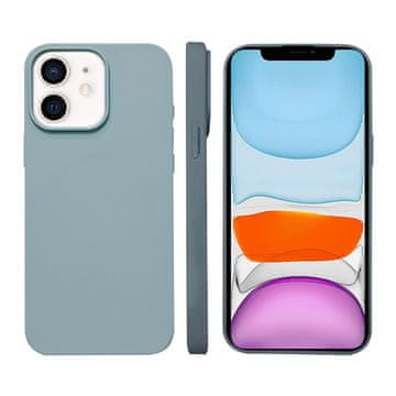 FreakinGood Silikonski ovitek za iPhone 11 z magnetnim obročem (Sierra modra)