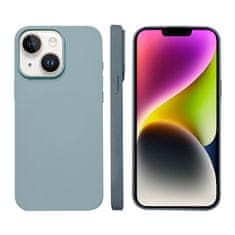 FreakinGood Silikonski ovitek za iPhone 14 Plus z magnetnim obročem (Sierra modra)