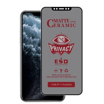 FreakinGood Privacy keramična zaščitna folija za iPhone 11 Pro / XS / X