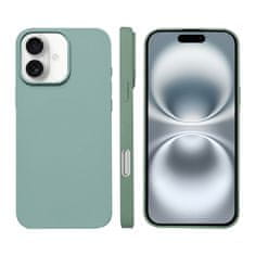 FreakinGood Silikonski ovitek za iPhone 16 z magnetnim obročem (Svetlo zelena)